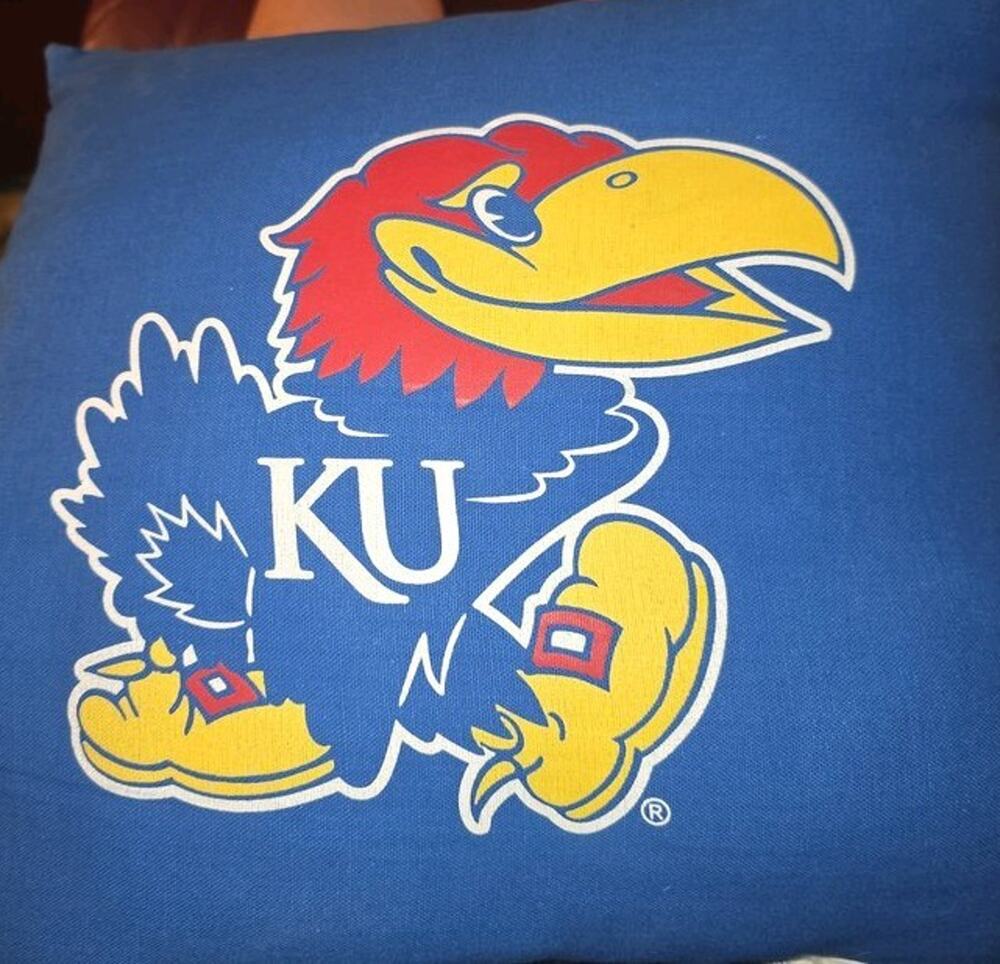 University of Kansas Jayhawks Logo Throw Pillow